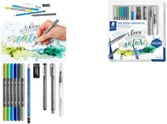 Conjunto de Caligrafia Artística e Aguarela STAEDTLER Design Journey (Multicolorido)
