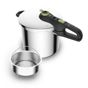 Panela de Pressão TEFAL Secure Trendy P25844 (Altura 25,05 cm - Inox)
