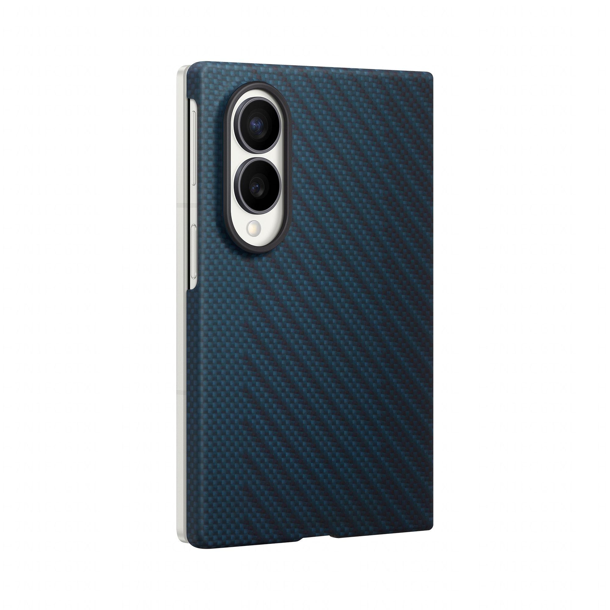 Capa Magnética SAMSUNG Carbon Magnet Case (Carbono - Azul), miniatura 3
