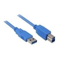 Cabo USB 3.0 SHARKOON (2 m - USB Type-A - USB Type-B - Preto)