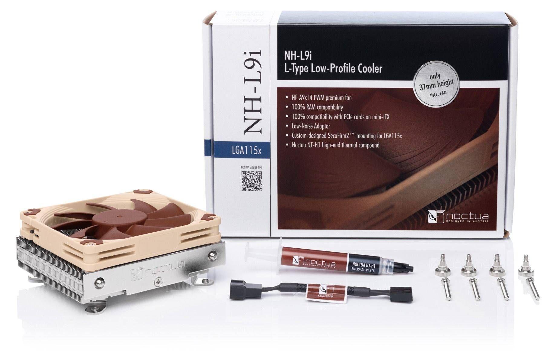 Cooler para CPU NOCTUA NH-L9i (2,52 W - Prateado, Castanho e Bege), miniatura 4
