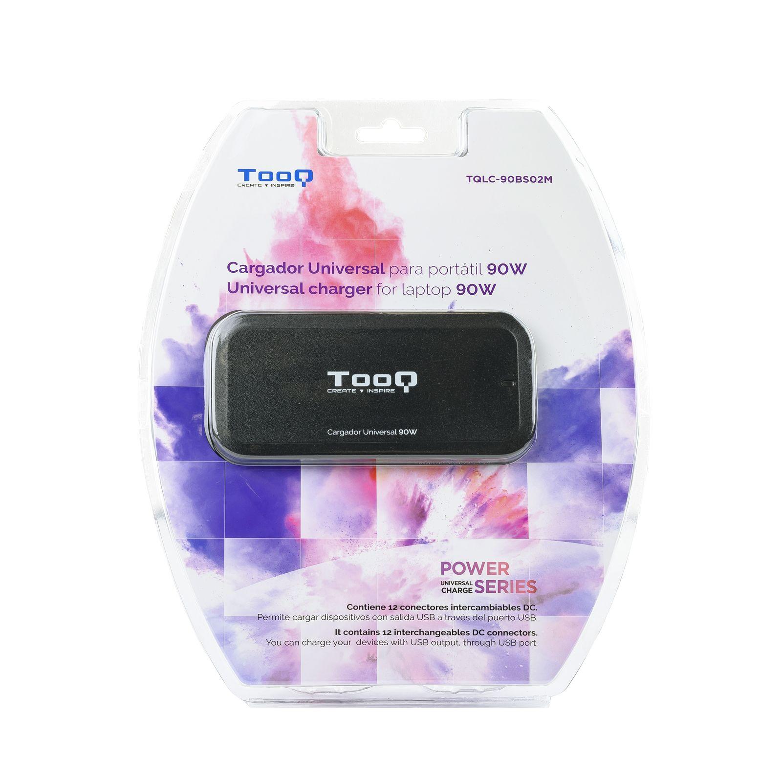 Carregador Universal de Portátil TOOQ TQLC-90BS02M (90 W - Preto), miniatura 5