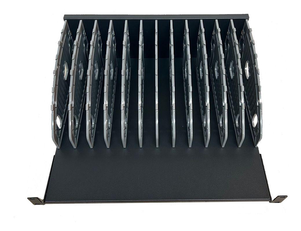 Prateleira de Carregamento para Rack EWENT EW1721 (Rack 19'' - 12 Dispositivos - Preto)