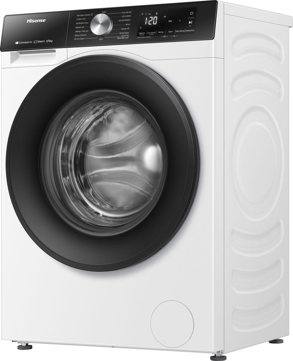 Máquina de Lavar e Secar Roupa Independente HISENSE WD3S8043BW3 (B - 8 kg - 5 kg - Branco) — miniatura 4