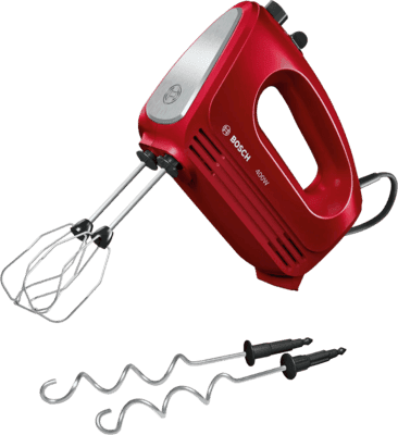Batedeira Manual BOSCH MFQ2420R CleverMixx (400 W - Altura 15,3 cm - Vermelho)