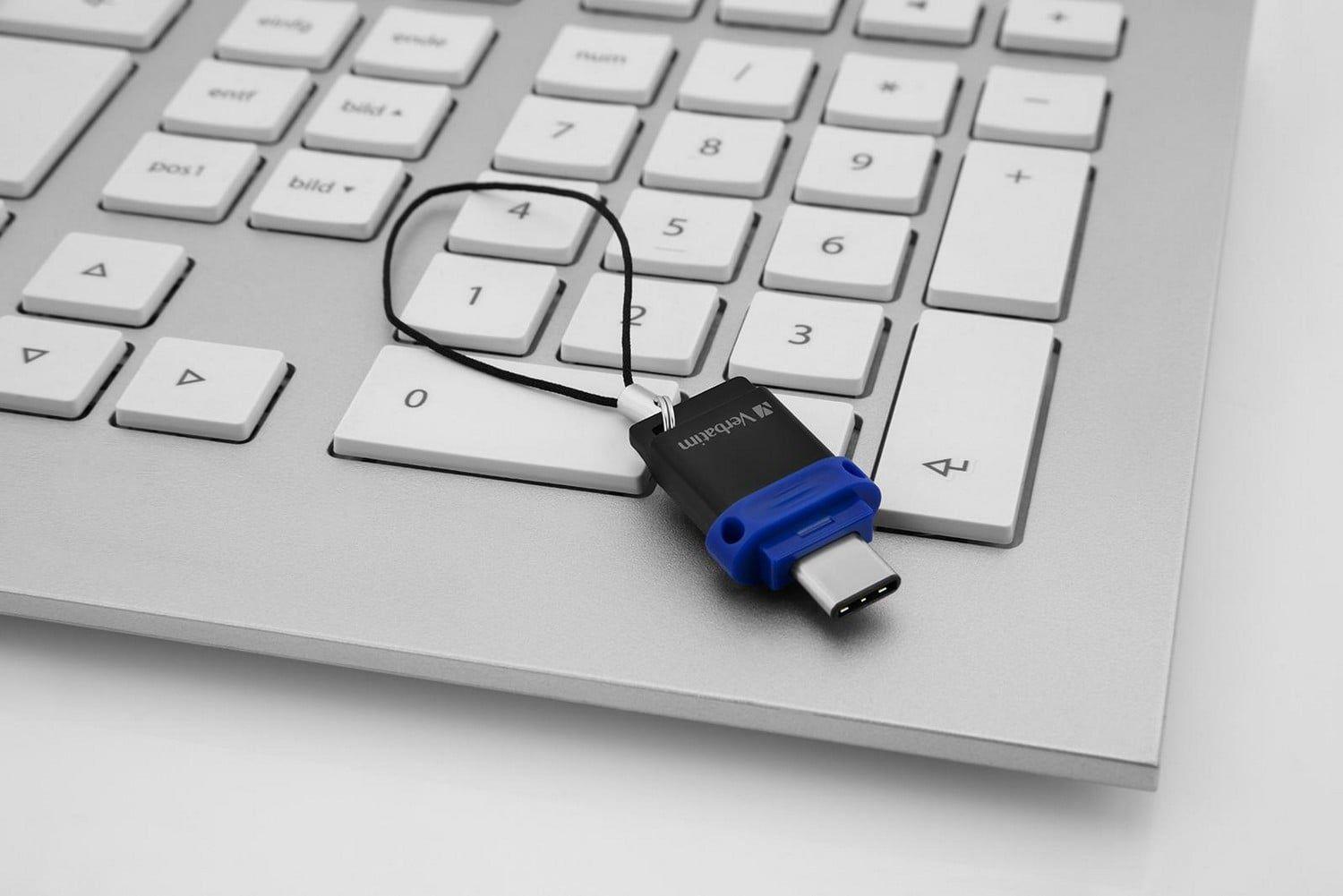 Pen USB VERBATIM Store 'n' Go Dual Drive 49967 (USB-A / USB-C - USB Type-A / USB Type-C - USB 3.2 Gen 1 - Azul), miniatura 4