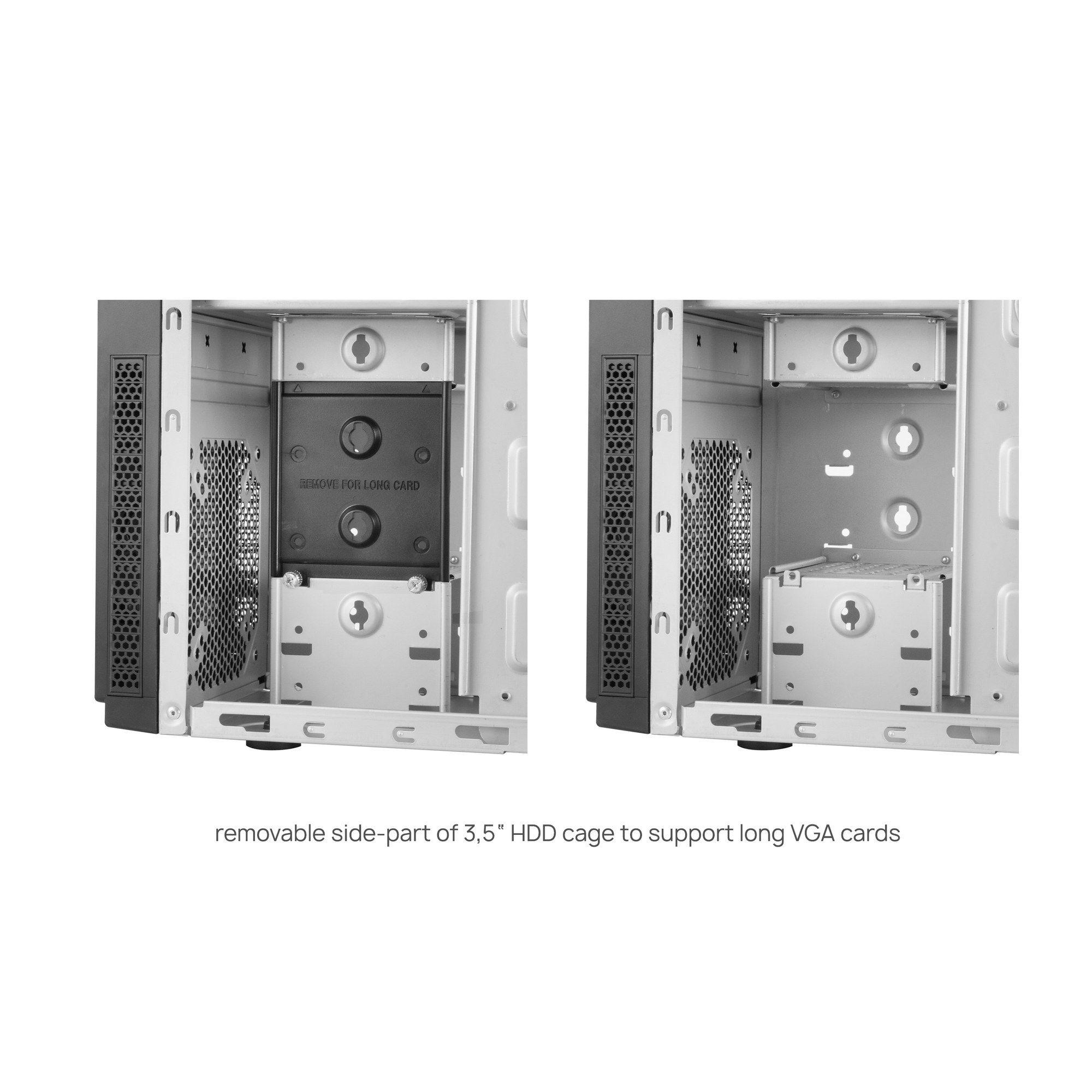 Caixa de Computador CHIEFTEC HC-10B-OP (ATX, Micro ATX, Mini-ITX - Mini Tower - SECC - Preto) — miniatura 7