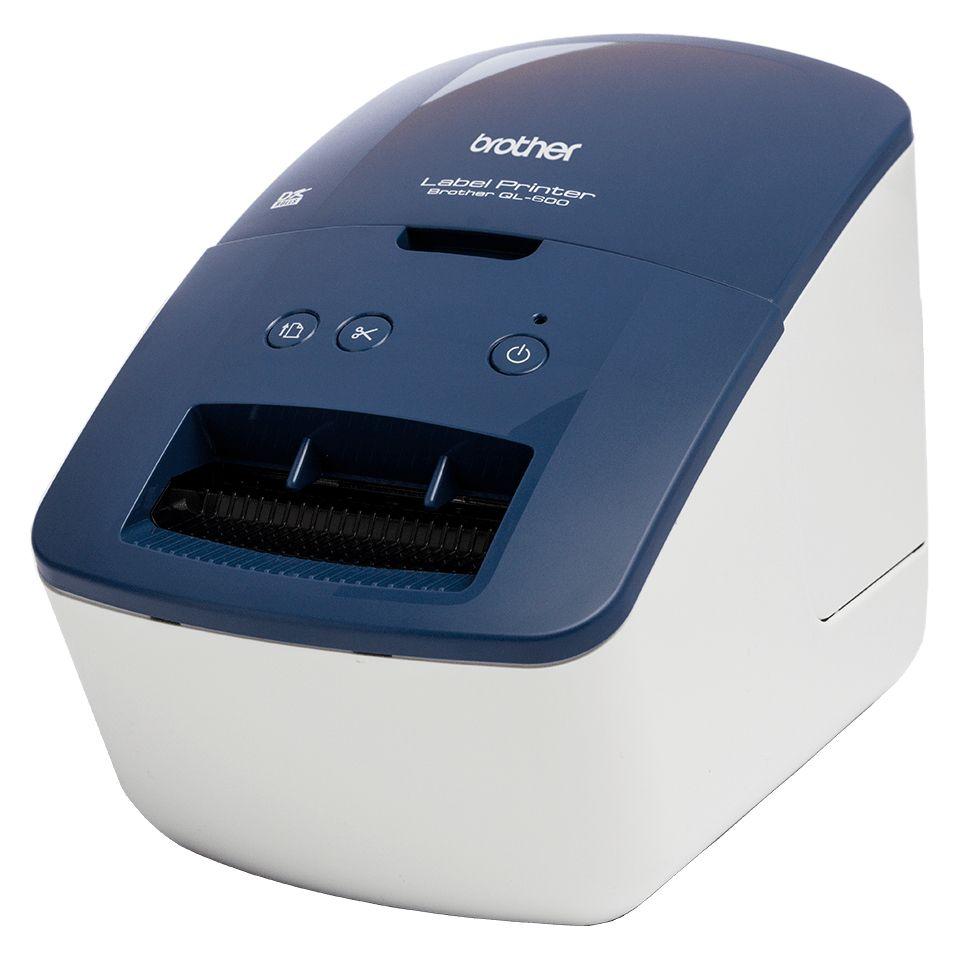 Impressora de Etiquetas BROTHER QL-600B (Com Fios - Branco e Azul), miniatura 8