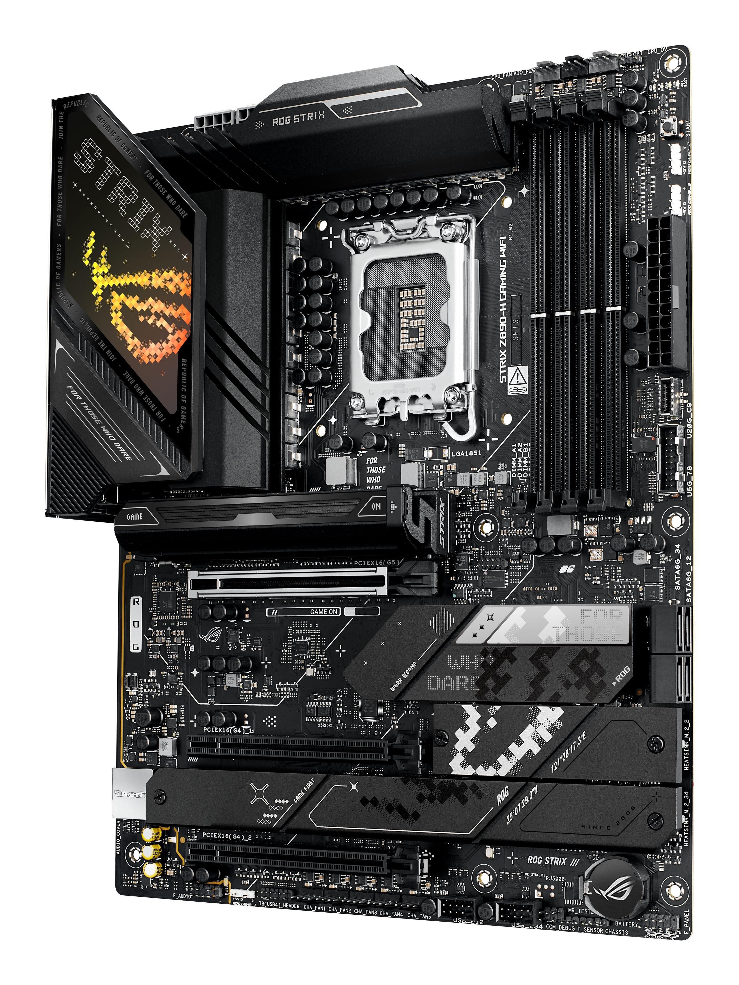 Motherboard ASUS ROG STRIX Z890-H GAMING WIFI (LGA 1851 (Socket V1) - Intel Core Ultra - ATX - Preto), miniatura 5