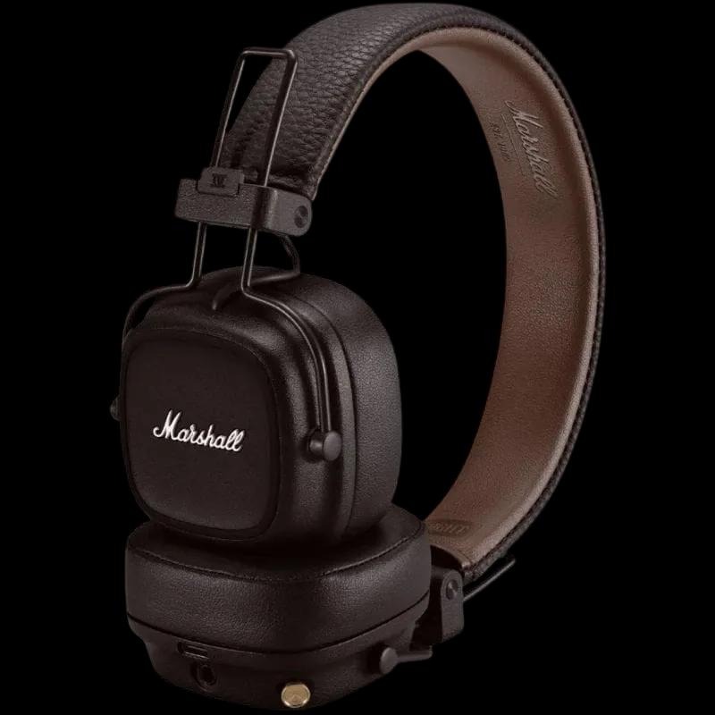 Auscultadores MARSHALL Major V (Bluetooth e ligação por cabo - 40 mm - 20–20 000 Hz - Castanho)