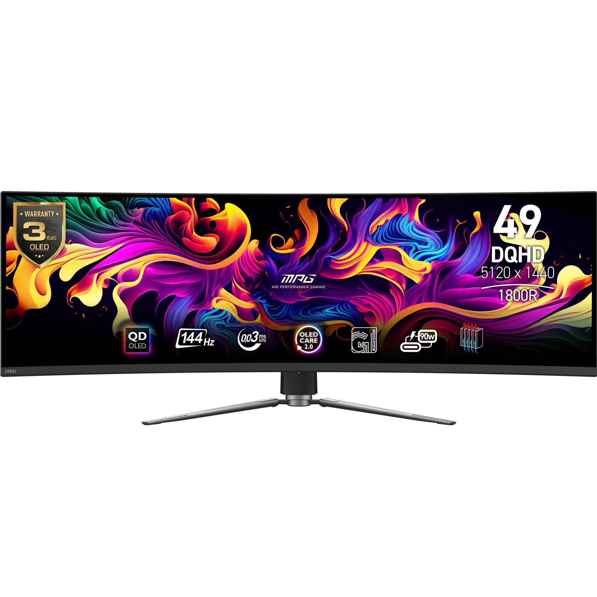 Monitor MSI MPG 491CQPDE QD-OLED (49" - QD-OLED - 144 Hz - Preto)
