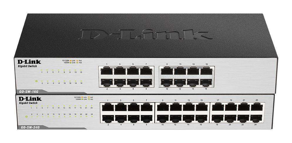 Switch D-LINK GO-SW-24G/E (Gigabit Ethernet - 10, 100, 1000 Mbit/s - 0,512 MB - Preto) — miniatura 3