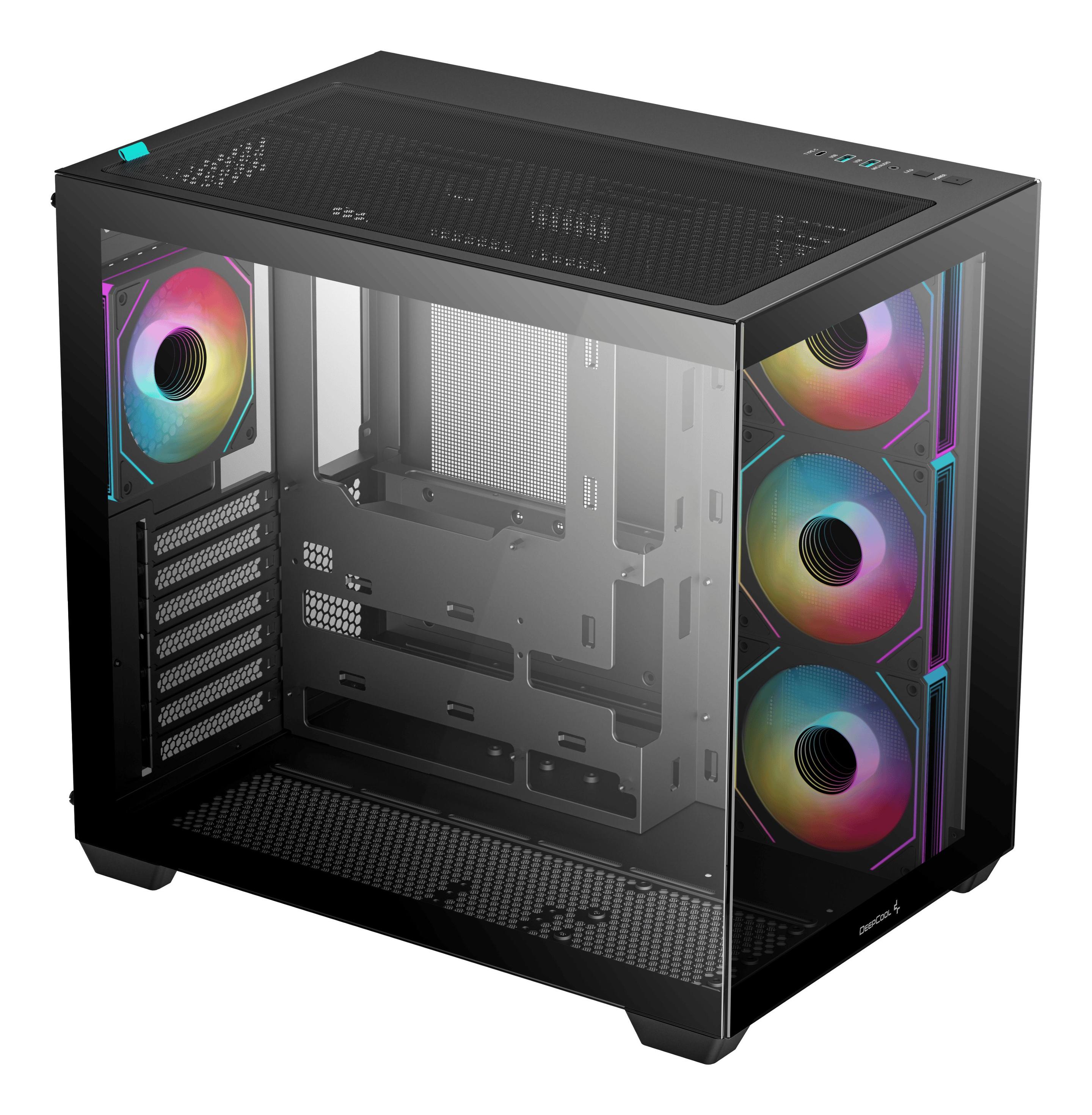 Caixa PC DEEPCOOL CG530 4F (ATX, ITX, micro ATX - ATX e PS2 - Midi Tower - Preto) — miniatura 2