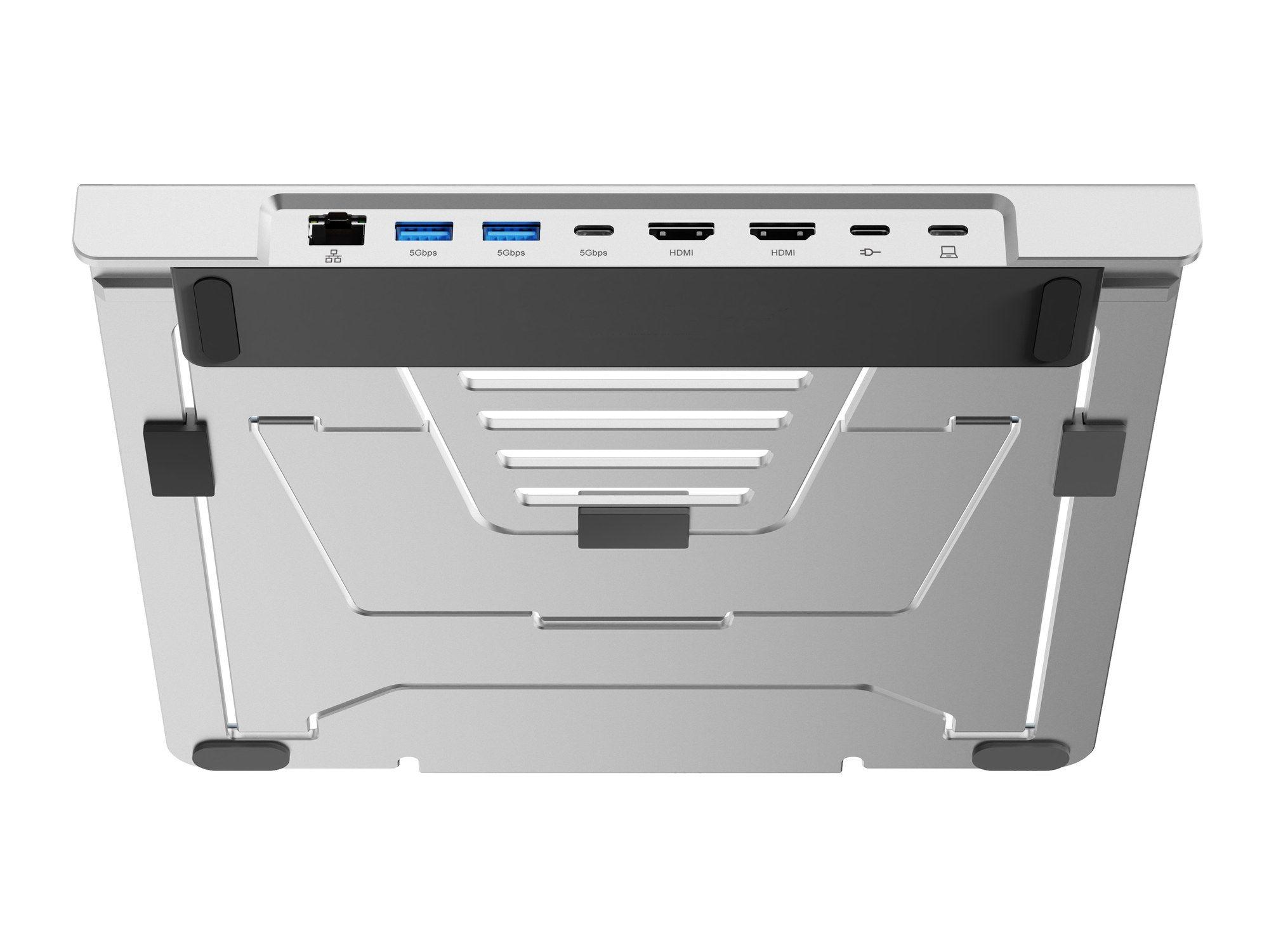 Suporte para Computador Portátil com Dock CONCEPTRONIC DONN35S (Prateado), miniatura 4