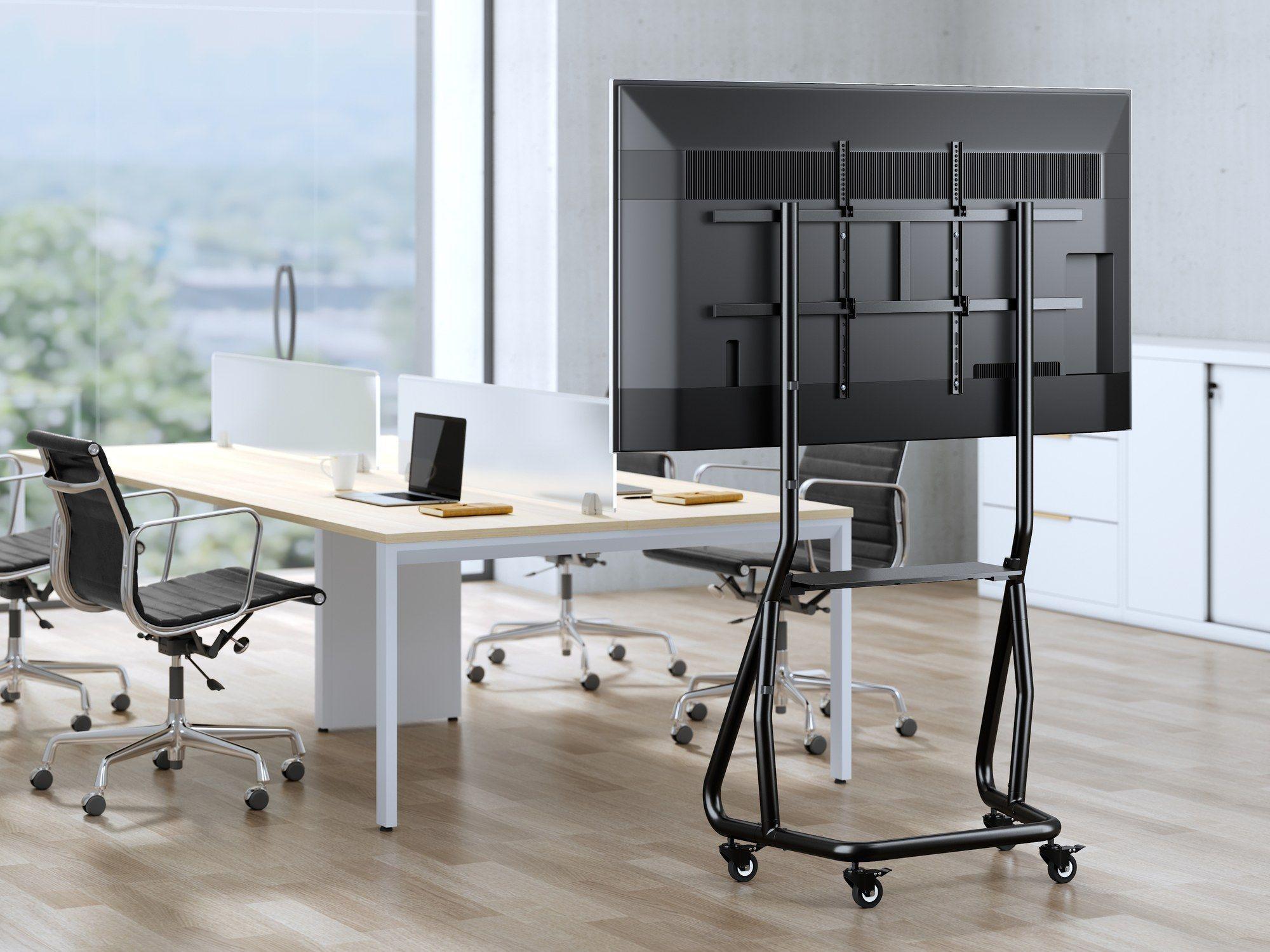 Suporte de Chão com Rodas para TV EQUIP 650609 (60–105" - VESA 400 x 400 a 1000 x 600 mm - Preto), miniatura 9