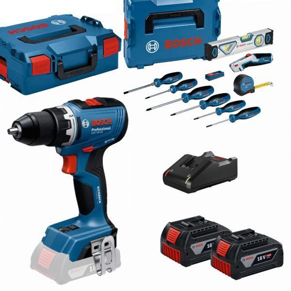 Berbequim Aparafusador BOSCH GSR 18V-65 Professional (Iões de lítio - Azul)