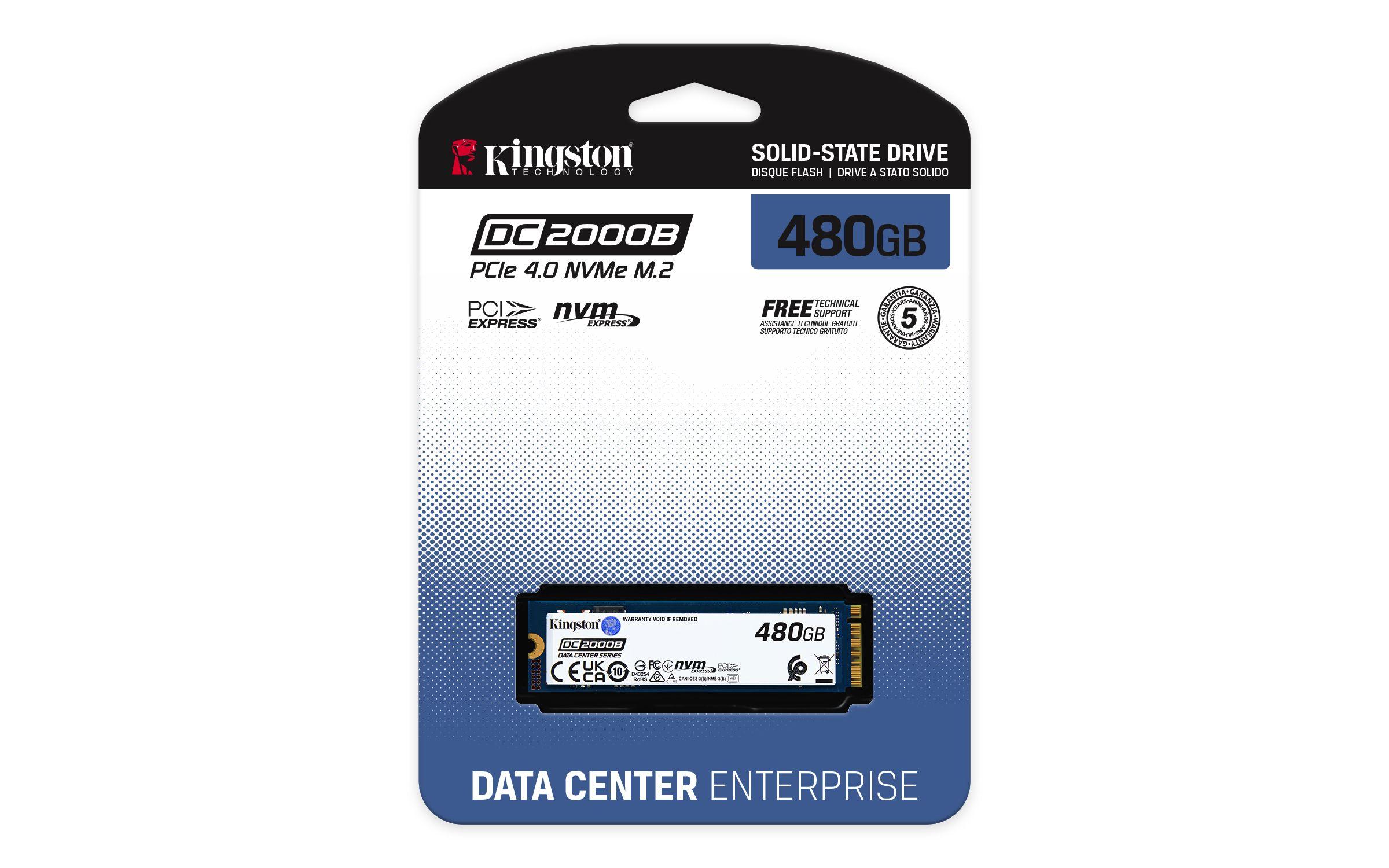 SSD KINGSTON DC2000B (480 GB - M.2 2280 - PCI Express 4.0 NVMe) — miniatura 4