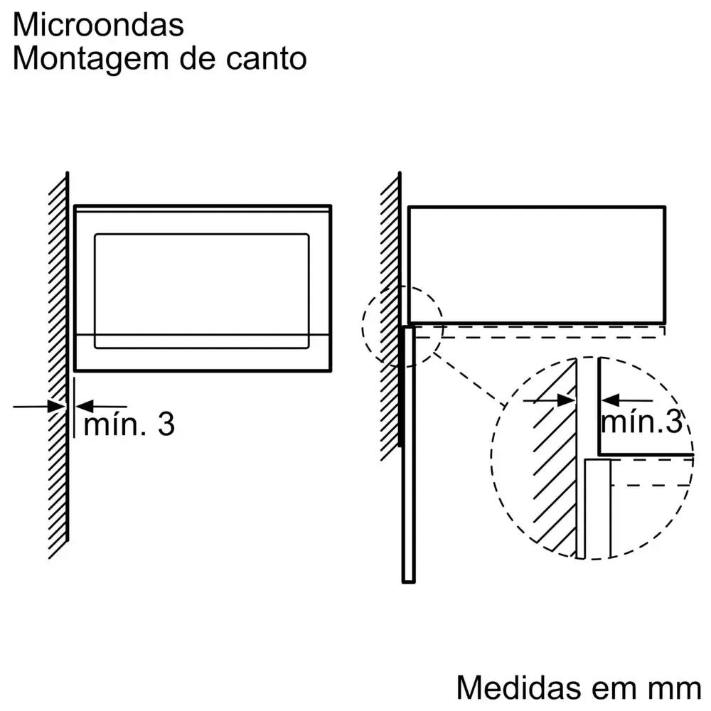 Micro-ondas Encastre SIEMENS BE525LMB1 (Altura 38,2 cm - Preto), miniatura 4
