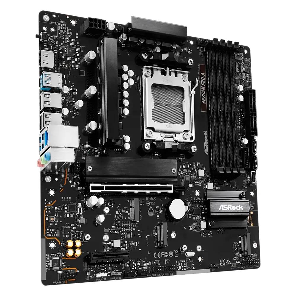 Motherboard ASROCK A620AM Pro-A (AM5 - micro-ATX - AMD RDNA 2 - Preto) — miniatura 3