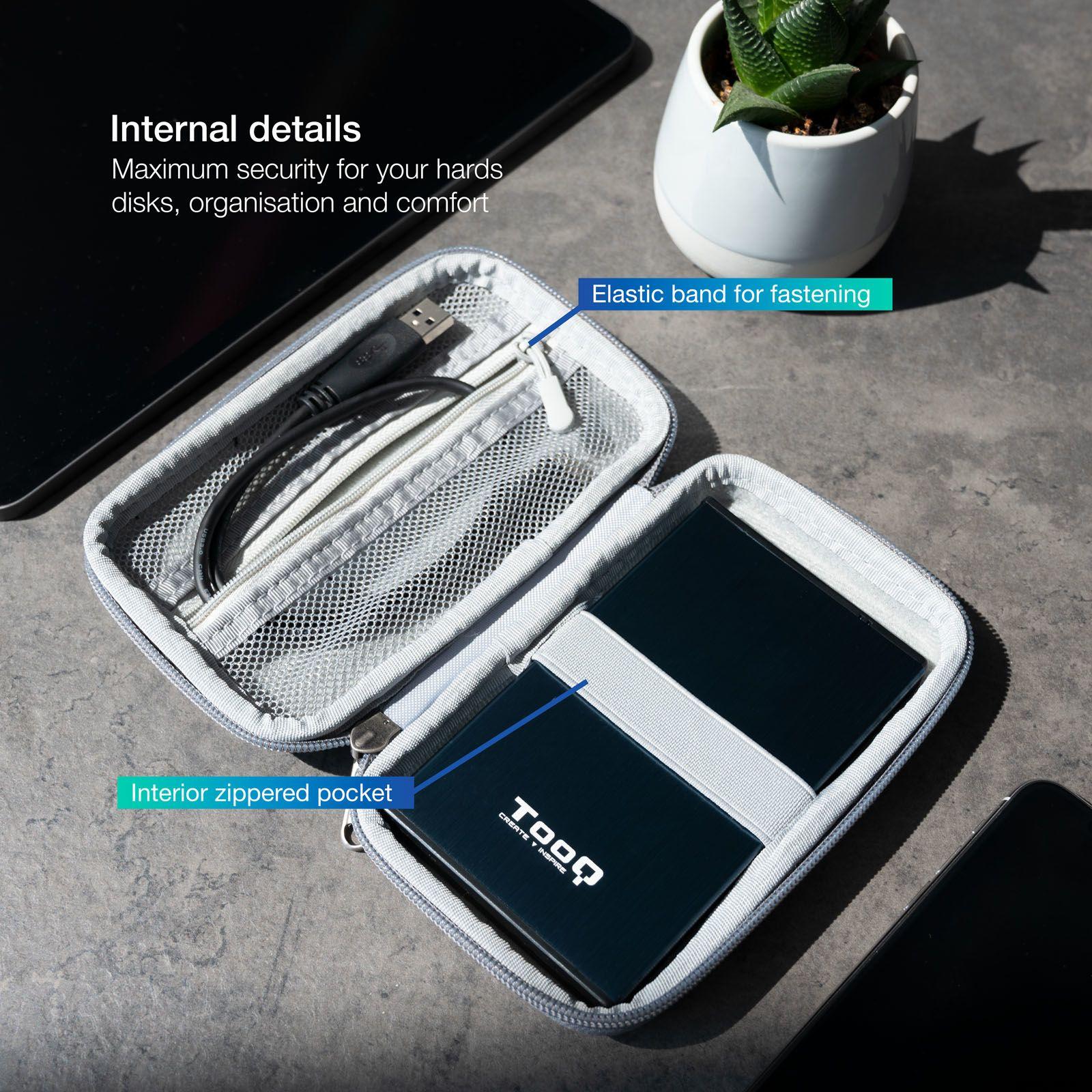Estojo de Proteção TOOQ TQBC-E2503G (2.5" - Cinzento) — miniatura 4