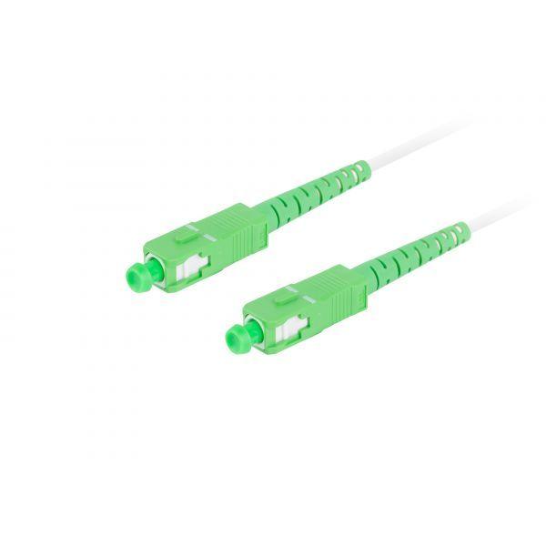 Cabo de Fibra Ótica LANBERG IN-DMI-CA20423639 (20 m - SC/APC-SC/APC - Simplex - Branco), miniatura 2