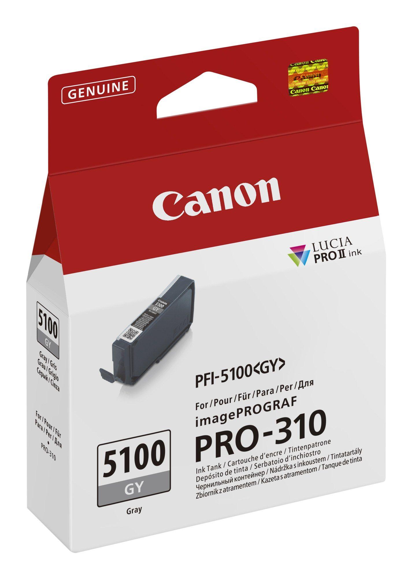 Tinteiro CANON PFI-5100GY (Cinzento), miniatura 2