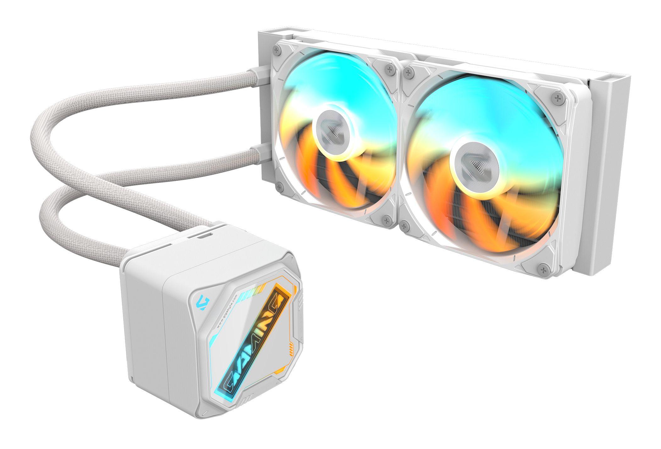 Refrigeração Líquida AIO GIGABYTE GAMING 240 ICE (300 W - 12 cm - 2200 RPM - Branco) — miniatura 2