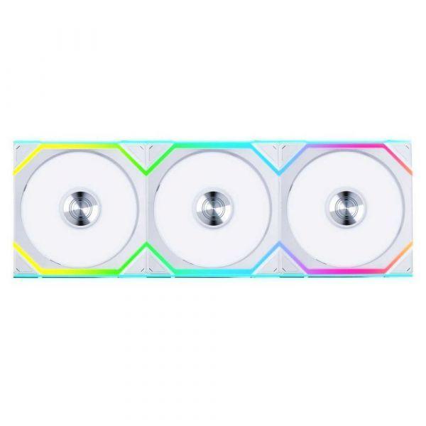 Conjunto de 3 Ventoinhas para Caixa LIAN LI UNI FAN SL120 Wireless (RGB multicolorida - 1,8 W - Branco) — miniatura 2