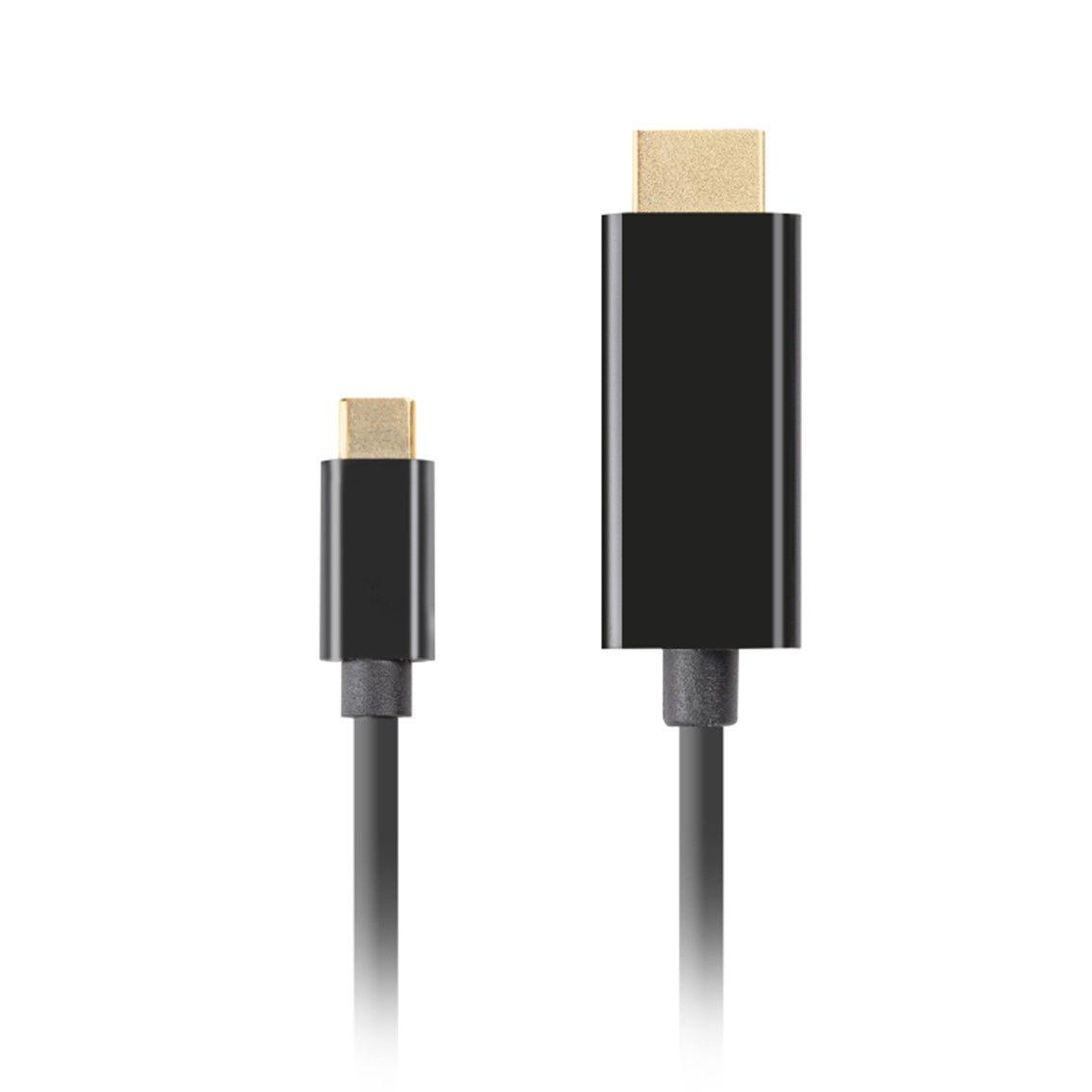 Cabo USB-C para HDMI LANBERG CA-CMHD-10CU-0005-BK (0,5 m - USB Type-C - Preto)