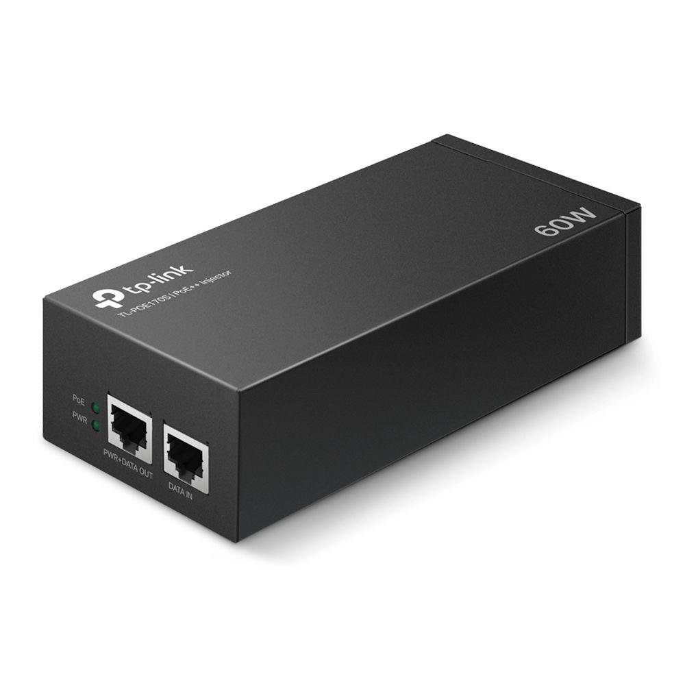 Injetor PoE TP-LINK Omada TL-POE170S (Gigabit Ethernet - 1 unidade - 10, 100, 1000 Mbit/s - Preto)