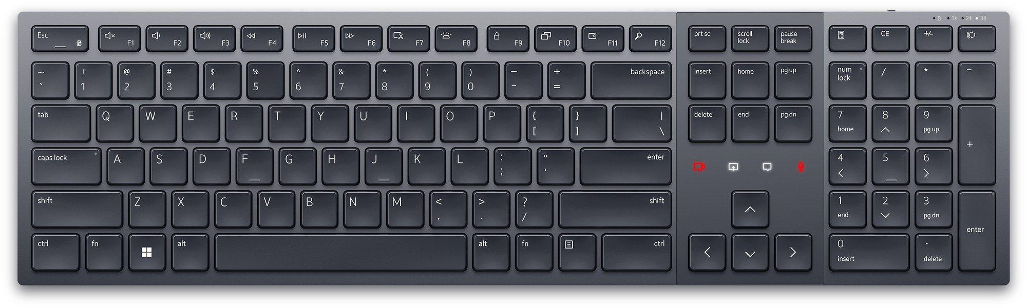 Teclado DELL Premier KB900 (Alemão - Teclas tesoura - Tamanho completo - Grafite) — miniatura 2