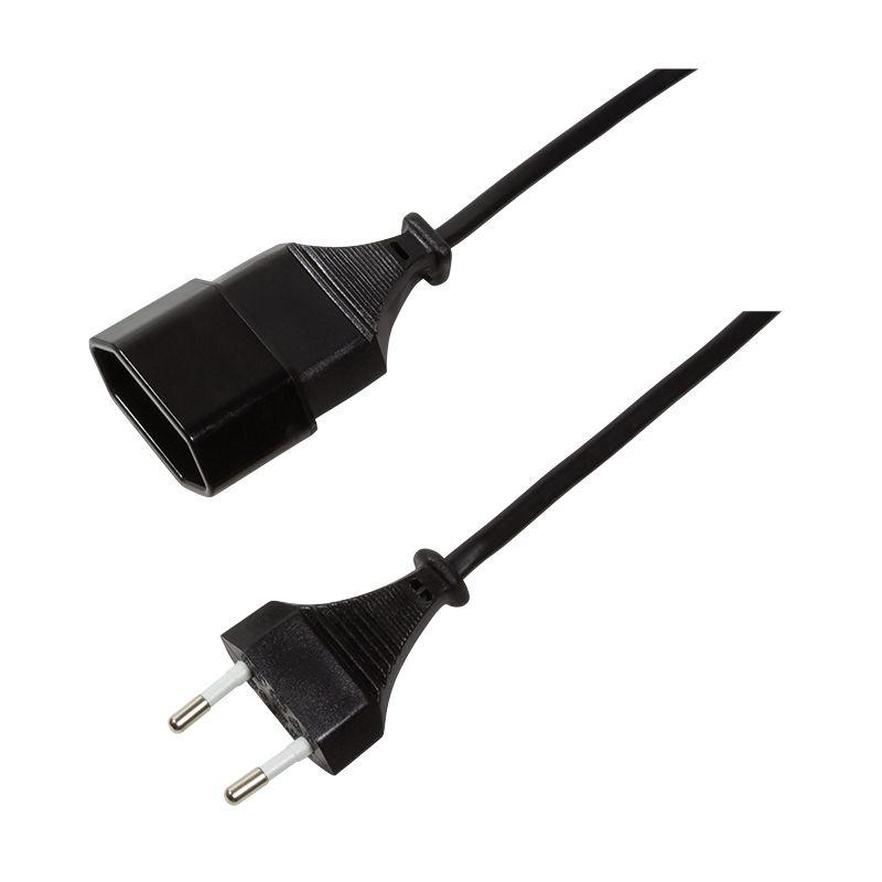 Cabo de Extensão de Alimentação LOGILINK CP124 (3 m - CEE 7/16 - Preto), miniatura 2