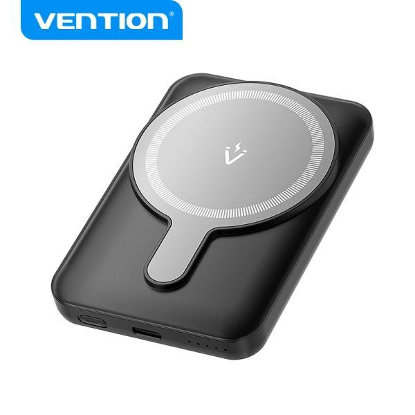 Powerbank VENTION FHSB0 (5000mAh - 18,5 Wh - USB Tipo-C - Preto), miniatura 2