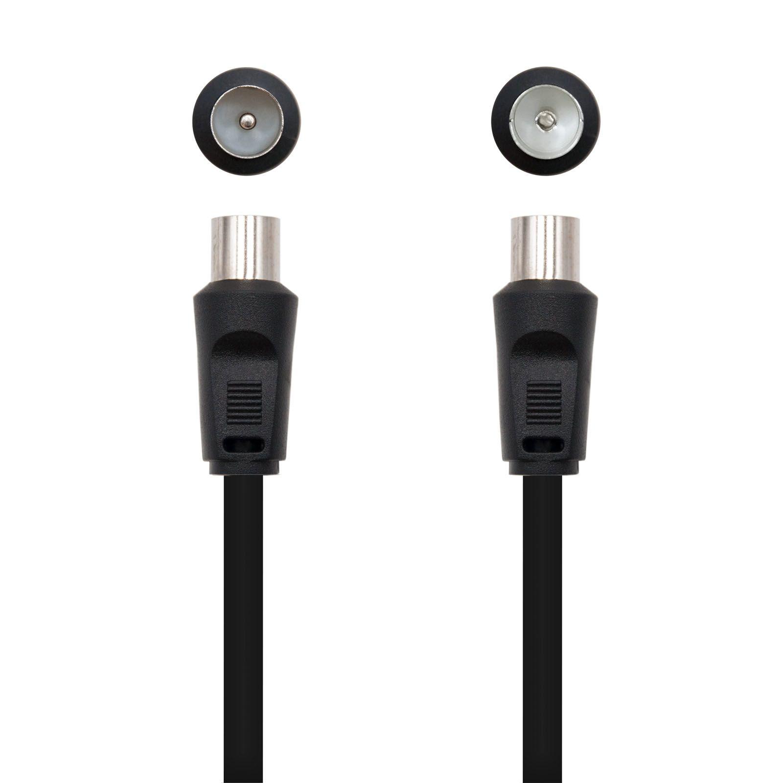 Cabo de Antena TV Coaxial NANOCABLE 10.26.0202 (Preto) — miniatura 2