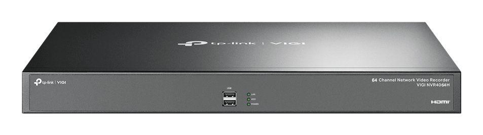 Gravador de Vídeo em Rede TP-LINK VIGI NVR4064H (64 Canais - 4K - 4 Baias - Preto)