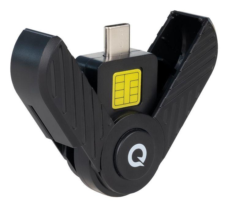 Leitor de Cartões de Cidadão TOOQ TQR-3011B (USB Type-C - Preto), miniatura 2