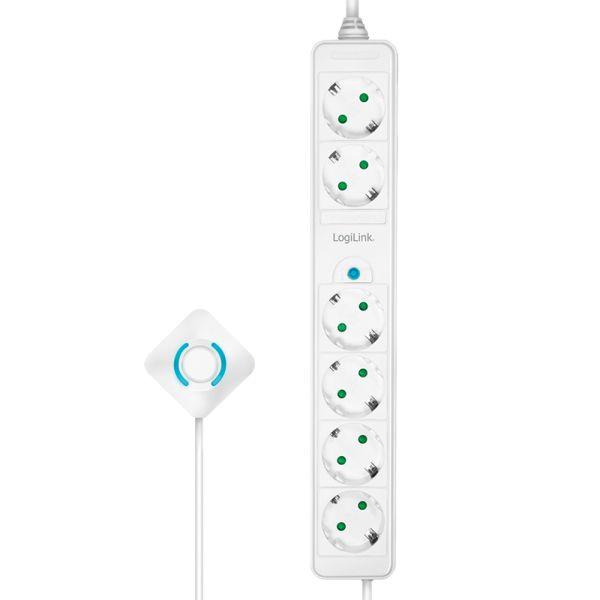 Régua de Tomadas LOGILINK LPS271 (Policarbonato - Branco), miniatura 3