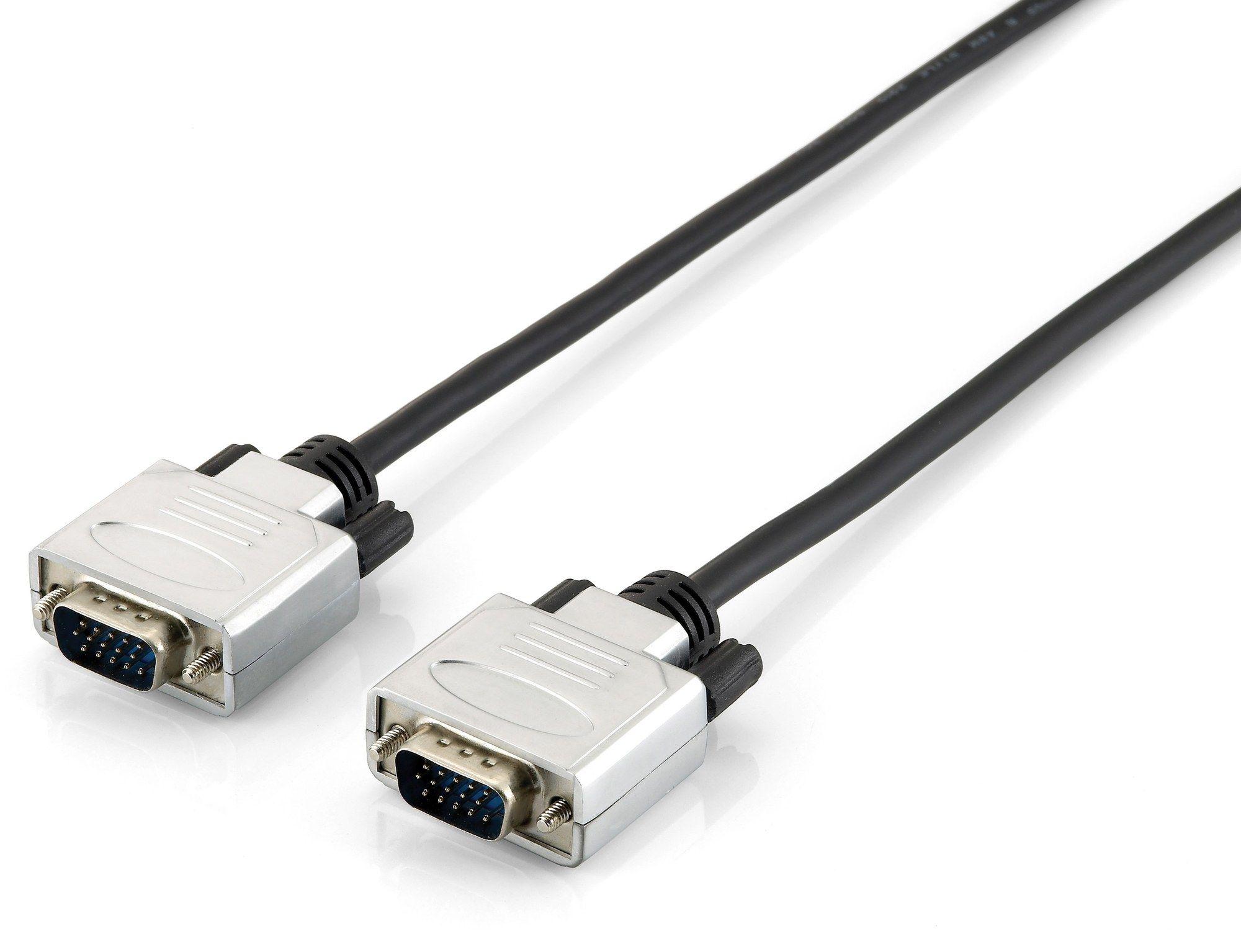Cabo VGA EQUIP 118865 (15 m - Preto e Prateado)