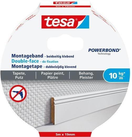 Fita de Montagem TESA Powerbond 77743-00000-00 (5 m x 19 mm - até 10 kg/m)