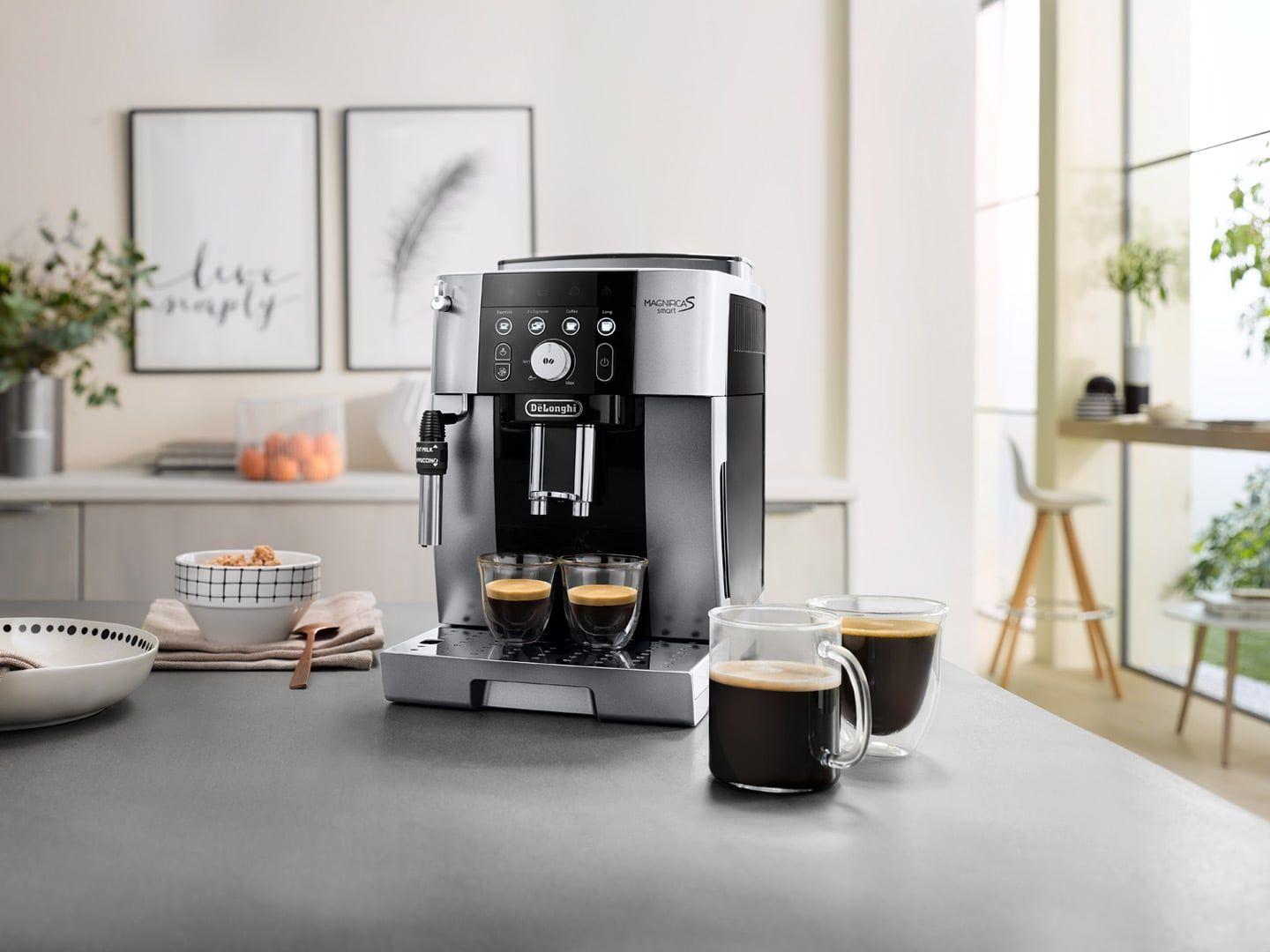 Máquina de Café Automática DELONGHI Magnifica S Smart ECAM250.23.SB (Café moído, Grãos de café - 1450 W - 15 bar - Prateado e Preto) — miniatura 5