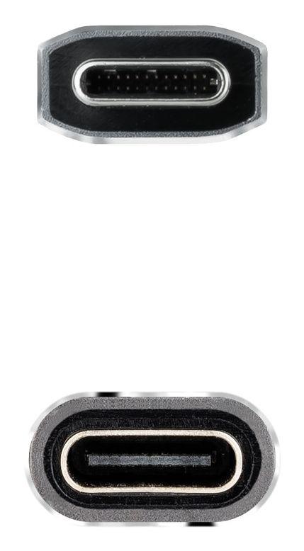 Cabo de Extensão USB-C NANOCABLE 10.01.4502-COMB (2 m - USB C - Preto) — miniatura 3
