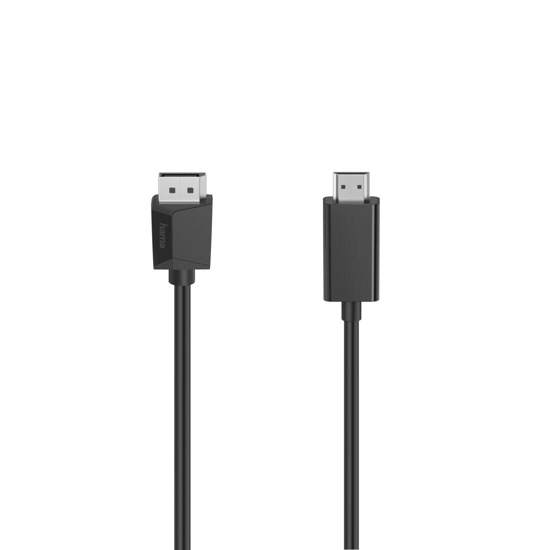 Cabo DisplayPort para HDMI HAMA 00200712 (1,5 m - Preto)
