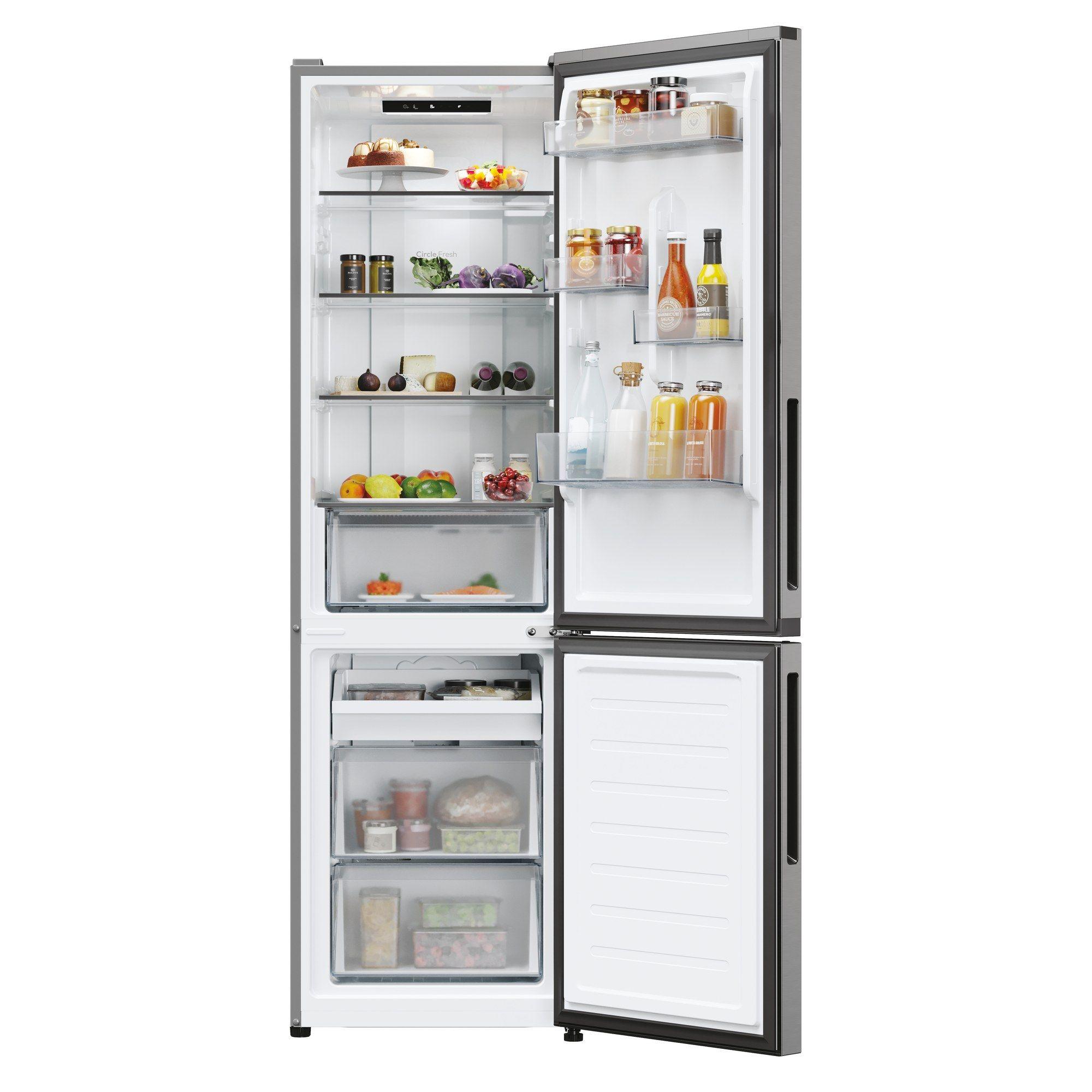 Frigorífico Combinado Independente CANDY CNCQ2T518EX (279 L - 182,5x54,5x60,2 cm - 183 cm - Inox), miniatura 2