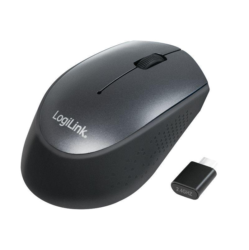 Rato LOGILINK ID0160 (Ambidestro - 1200 DPI - Ótico - Preto)