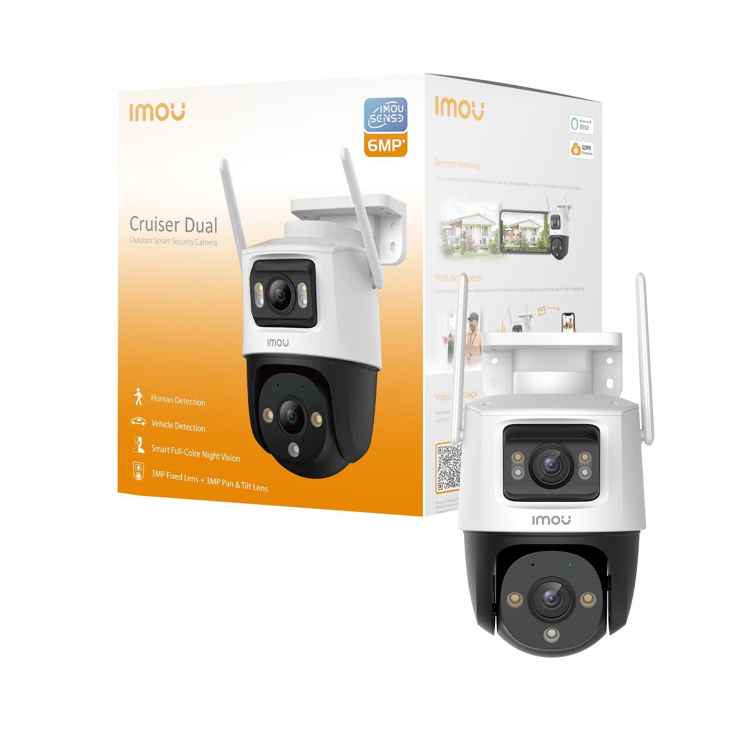 Câmara de Segurança IP IMOU Cruiser Dual IPC-S7XP-6M0WED-0360B (Exterior - 3 MP - 2304 x 1296 pixels - Branco)