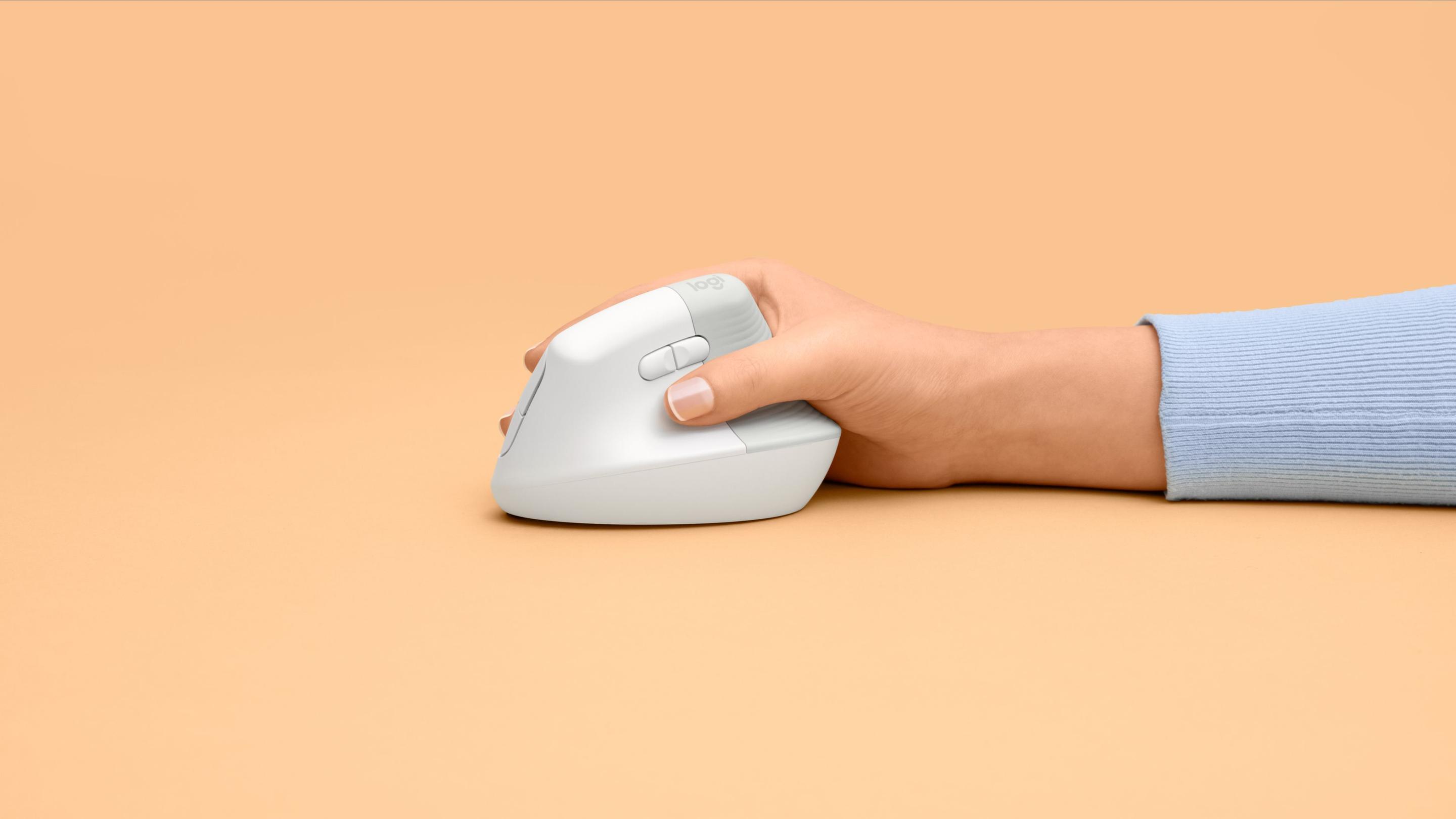 Rato LOGITECH Lift (Rato vertical ergonómico - 4000 DPI - Ótico - Branco) — miniatura 11