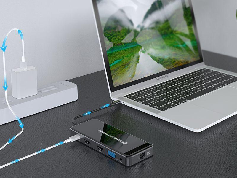 Hub USB-C CONCEPTRONIC DONN14G (0,25 m - Cinzento) — miniatura 10