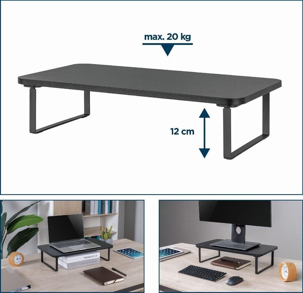 Suporte de Monitor GEMBIRD MS-TABLE-03 (20 kg - Secretária - Preto)