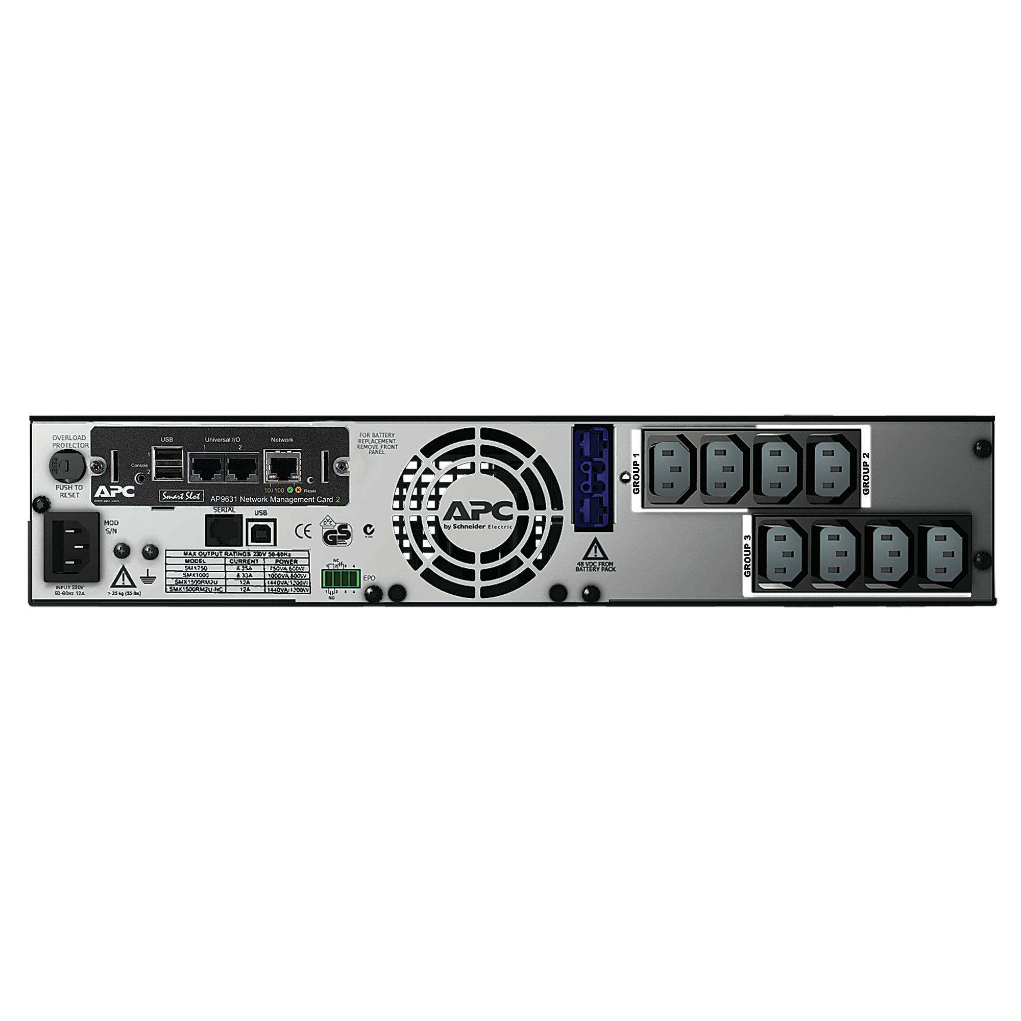 UPS APC Smart-UPS X SMX1500RMI2UNC (RS-232, Cabo USB - IEC C13 - Preto) — miniatura 2