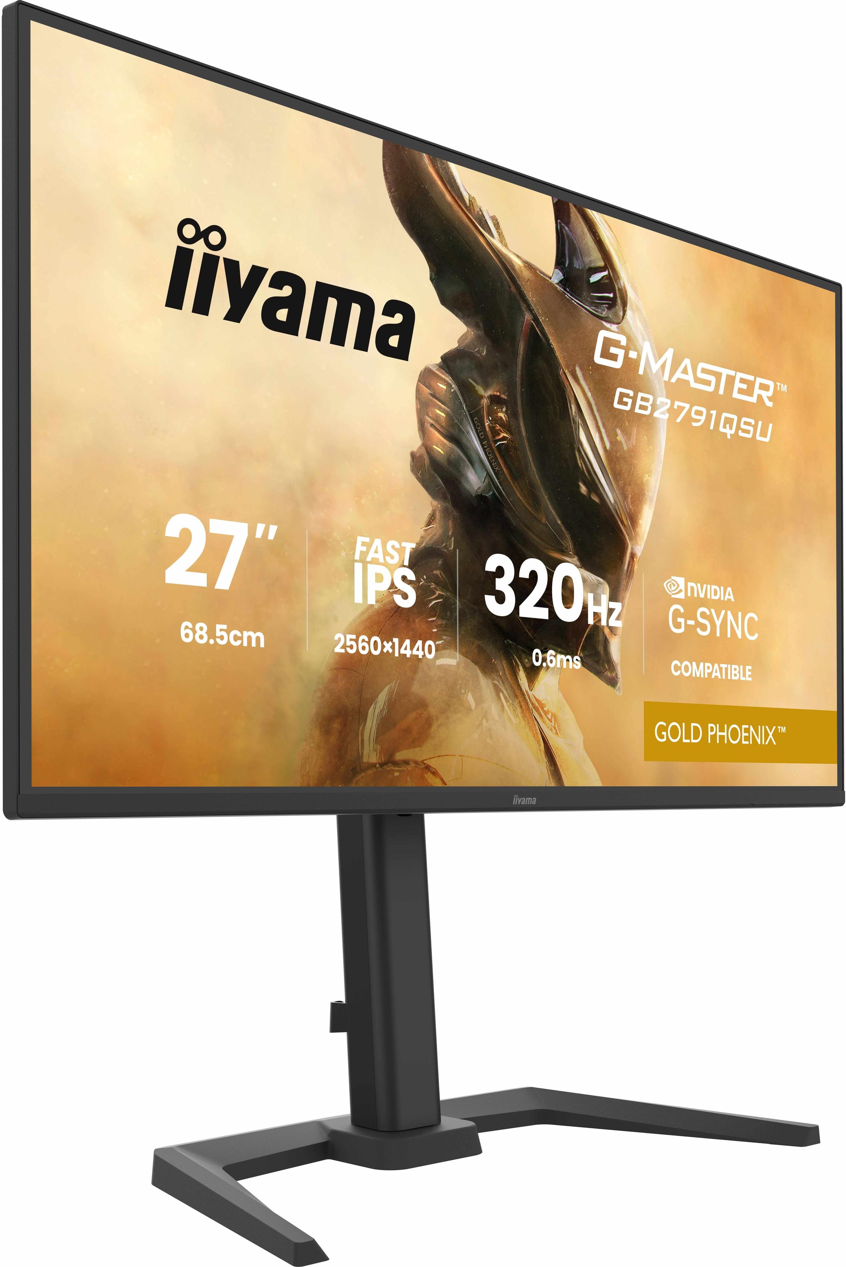 Monitor IIYAMA G-MASTER GB2791QSU-B1 (27" - Fast IPS - 320 Hz - Preto) — miniatura 3